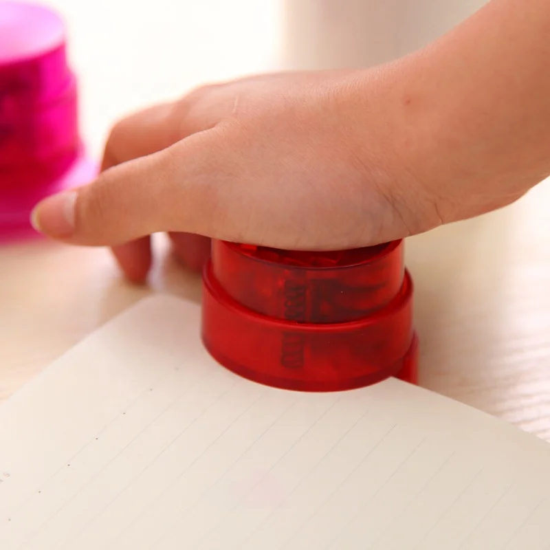 Wholesale plastic office mini staple free stapler