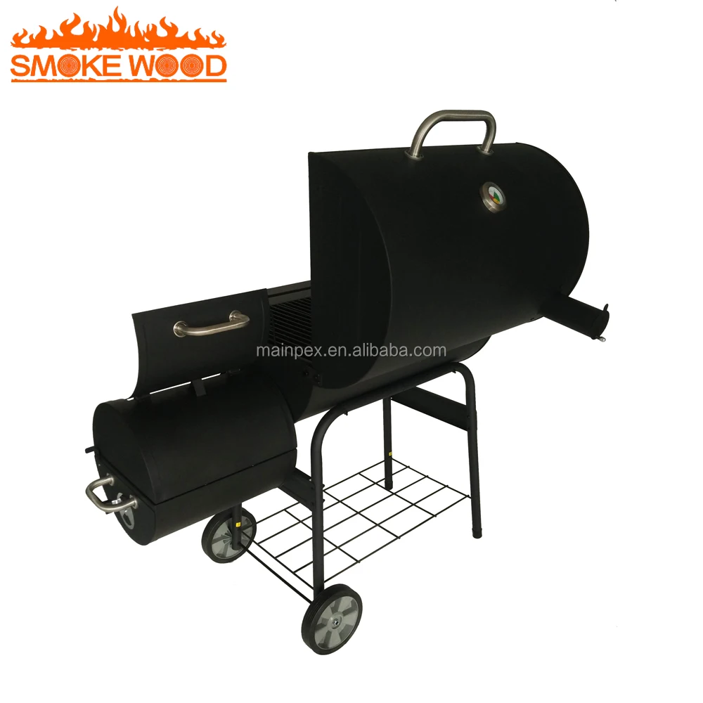 The Big American Barrel Bbq Portable Charcoal BBQ Grill and Smoker
