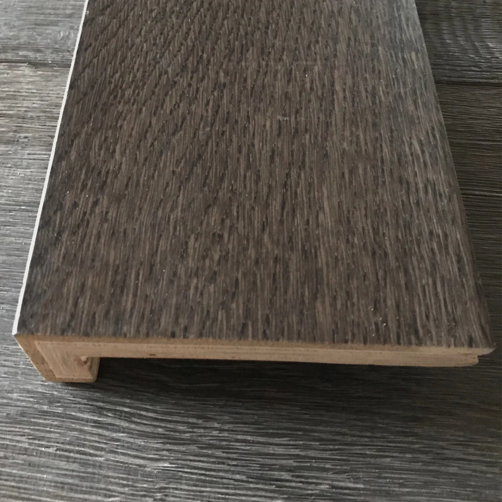 УФ-лак, водонепроницаемый деревянный напольный аксессуар из французского дуба для лестницы, садового пола