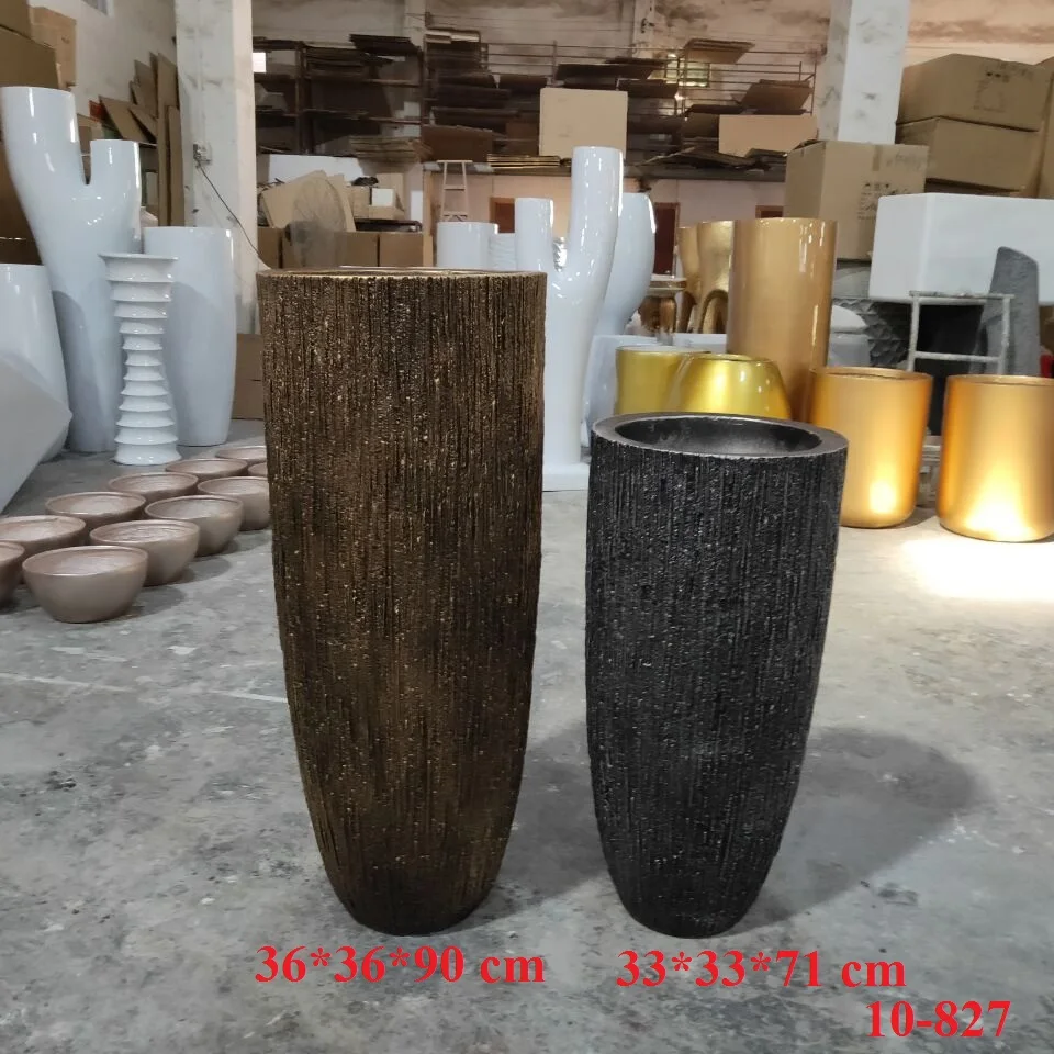 FRP Home Living Design Decorative Natural Sandstone Planter Pot