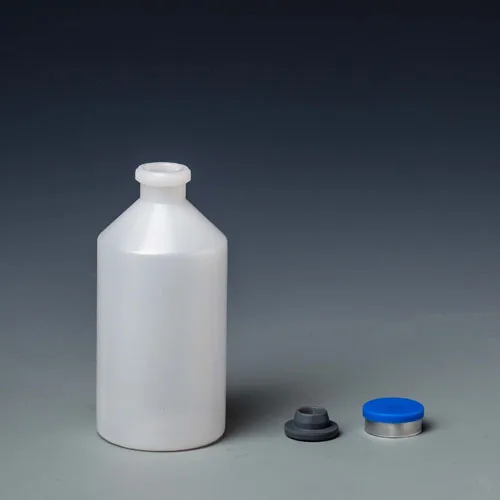 100 ml pharmacy liquid diluent plastic veterinary vaccine vials with caps