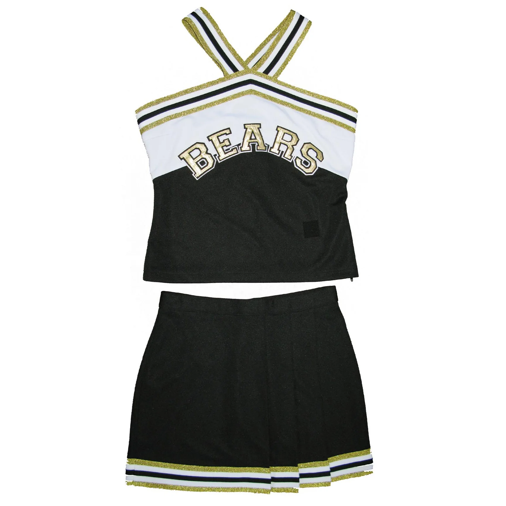 2022 cheerleader costumes: 100% heave polyester double knit