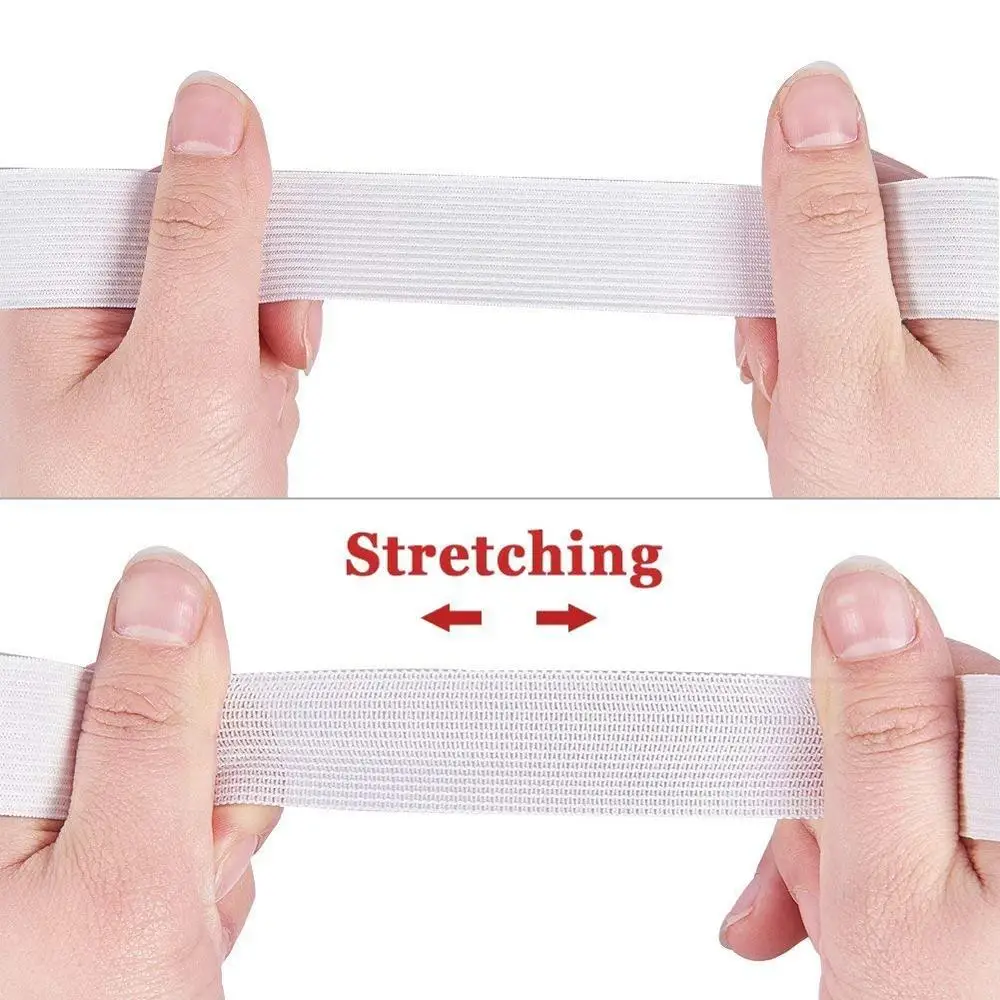 Factory direct 20mm 25mm 38mm 50mm 70mm white and black knitted elastic band