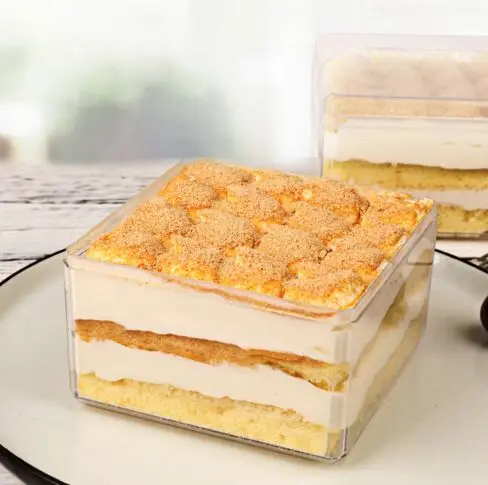 Plastic Blister Tray With Lid For Fruit/Cake/Candy/Biscuit Transparent Plastic Rectangular Food Storage Container Packing Box