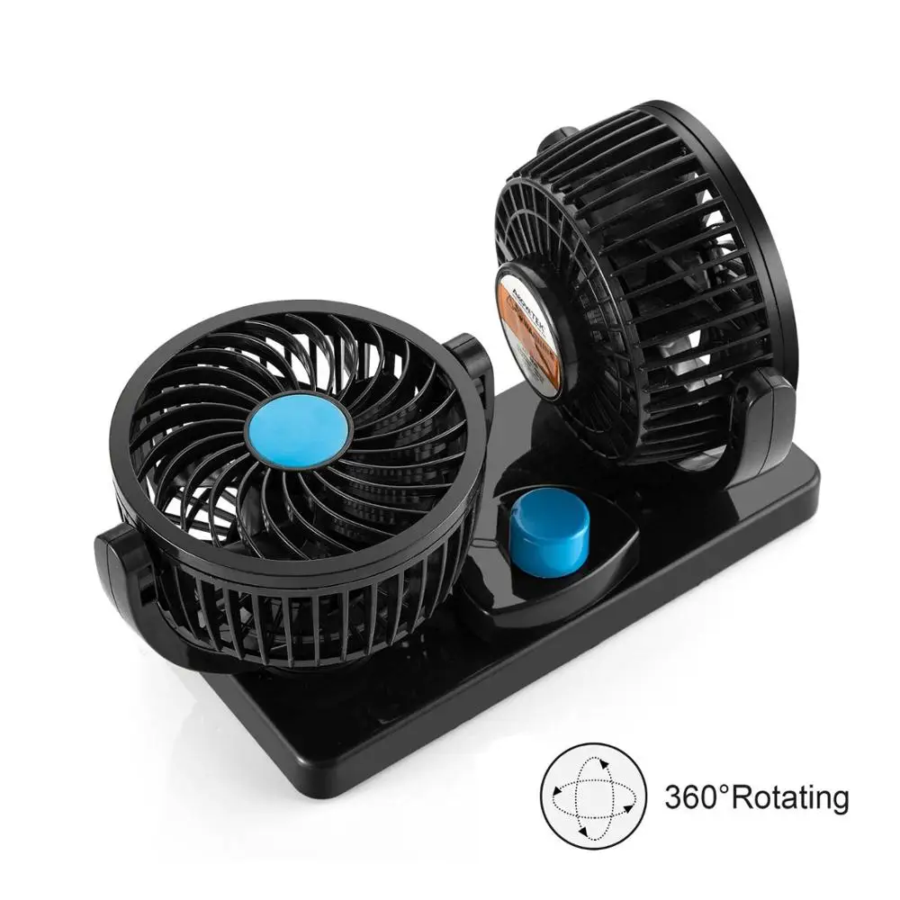 12V/24V 4inch 360 Degree Rotation Adjustable Strong Wind Car Air Fan/CAR FAN