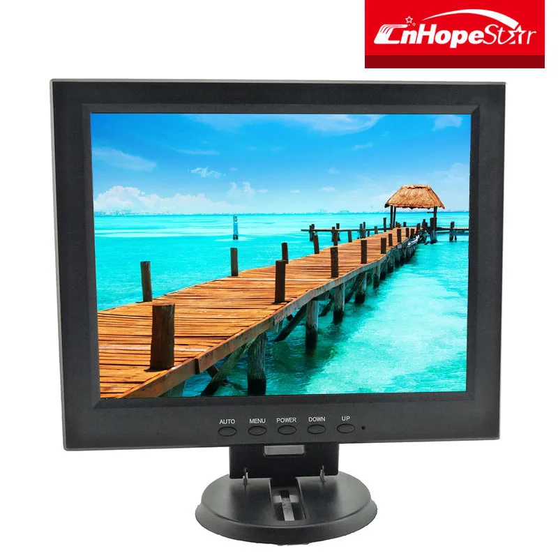 12 дюймов автомобильный монитор компьютера с RCA TV VGA