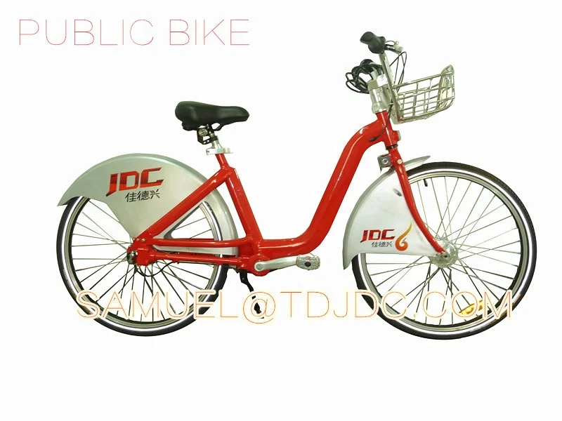 city rental bicycle with aluminum alloy frame, self rent urban shaft drive bike without chain