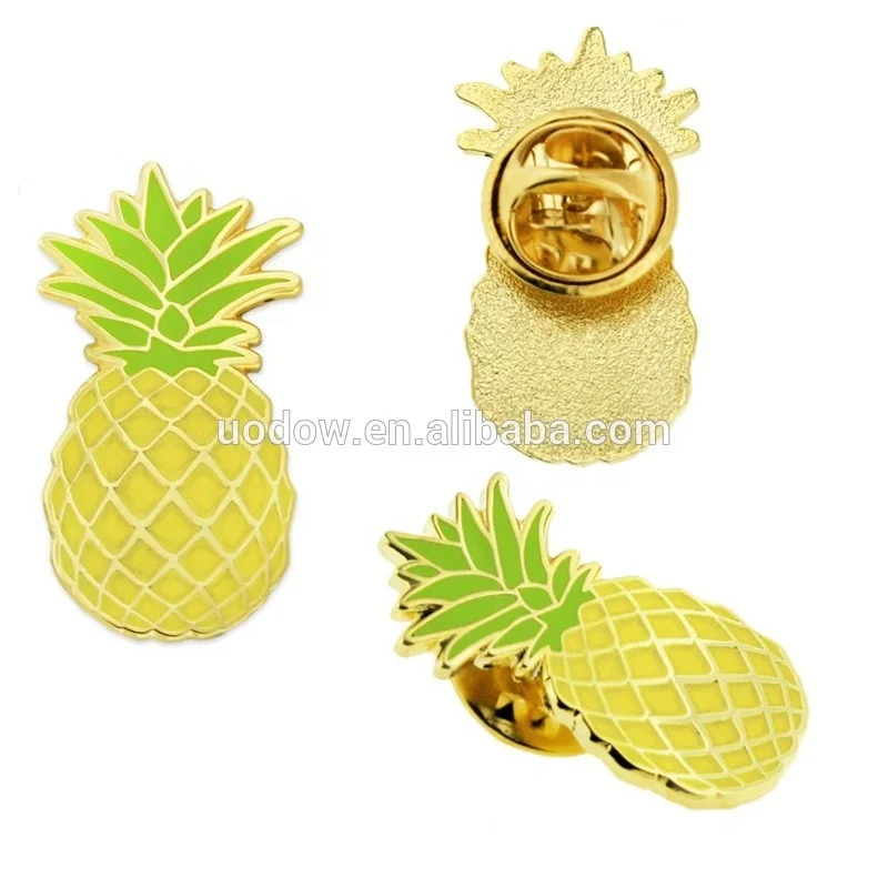 Custom your own logo hard enamel flower lapel pin with gold plated