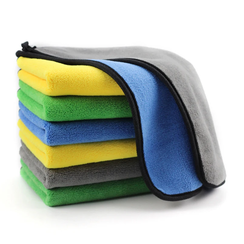 
Custom Dyeing Color Plush Microfiber Towel Car Wash for car accessories shops 