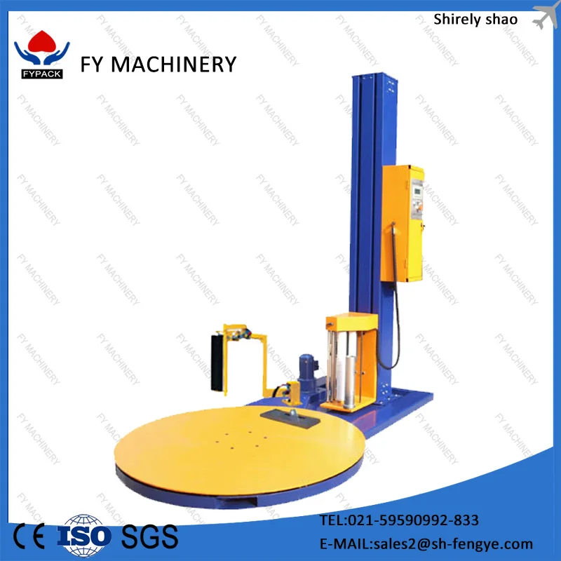 rotatable pallet wrapping machine