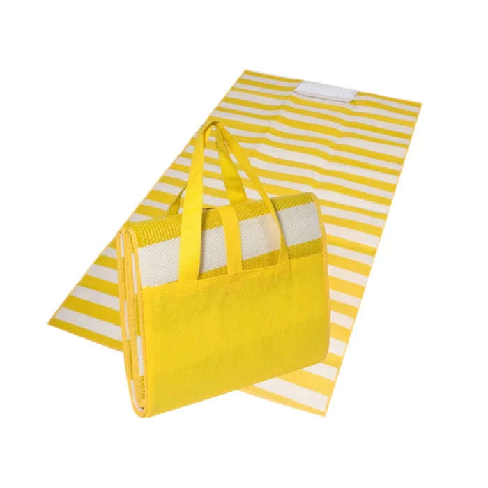 Waterproof Printing  Outdoor Camping folding PP Woven Plastic Beach Picnic Mat