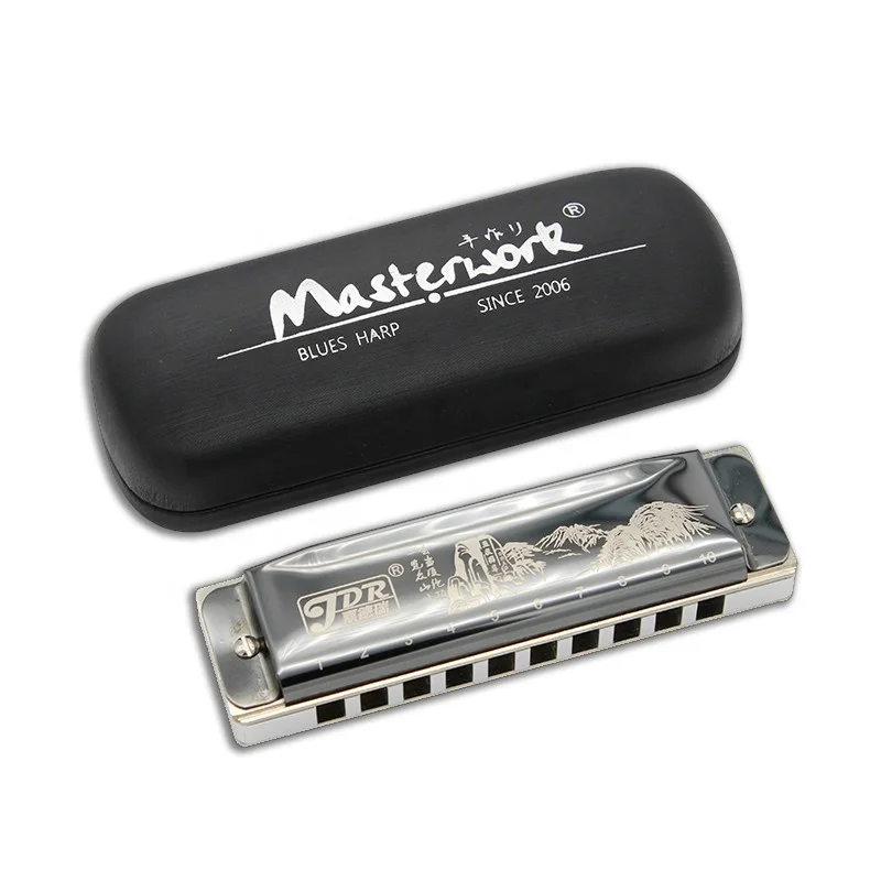 
JDR blues harmonica C key copper soundboard 
