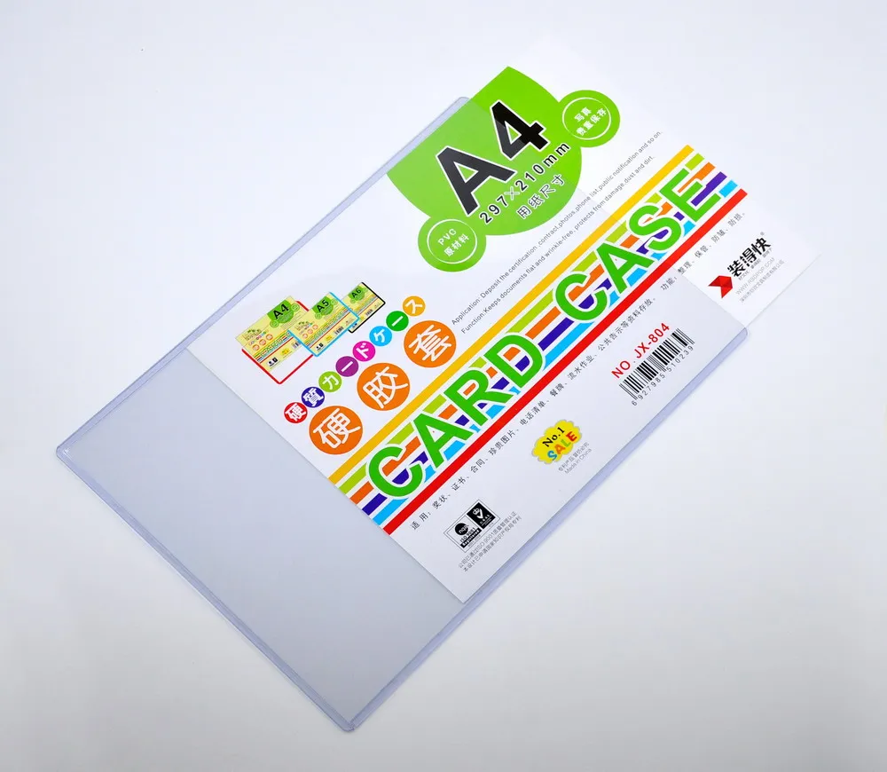 
A4 Hard PVC Card Holder Rigid PVC Card Holder 