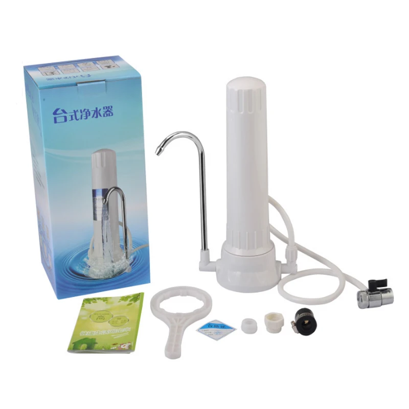 Kitchen Table Single Countertop Water Filter, household Single Desktop Water Purifier With Ceramic Filter Cartridge