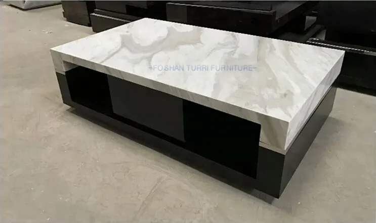 Роскошная мебель белый мраморный журнальный столик мраморный центральный стол