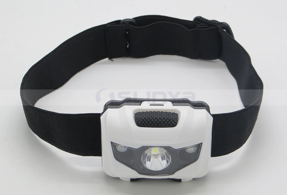 Rechargeable T6  LED Headlamp Waterproof Miner Headlight with 2 Red Warning LED