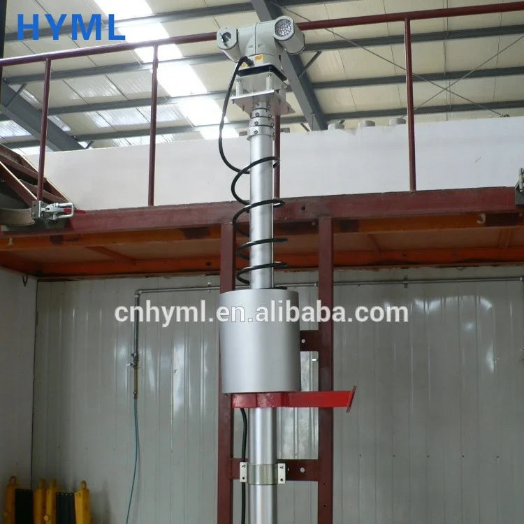telescopic mast for camera on Small monitoring car