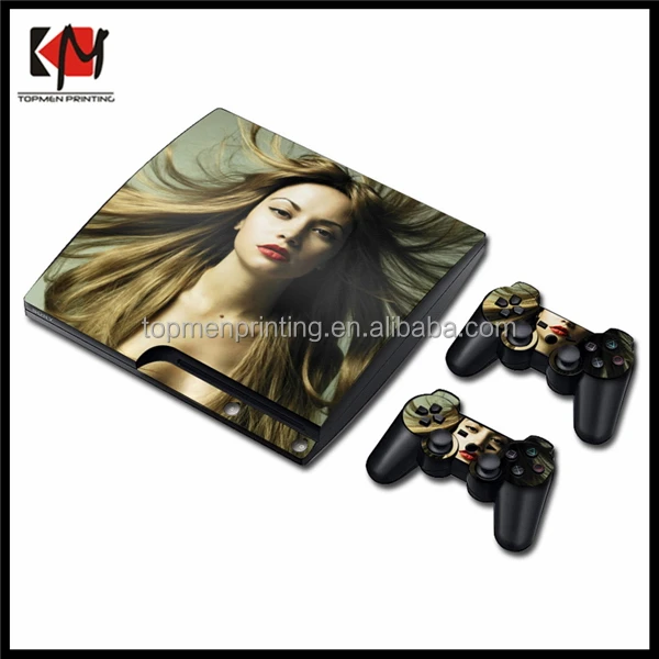 Customized antique skin for ps3 slim console vinyl sticker