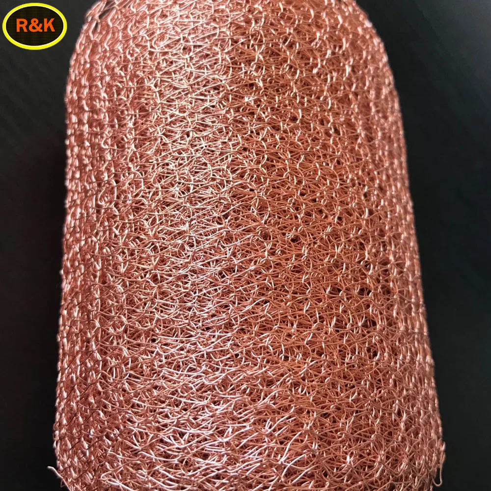 
100mm copper knitted mesh for distillation 