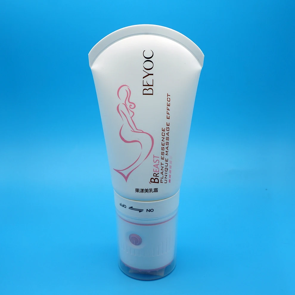 New product plastic cosmetic vibrating massage roller ball tube