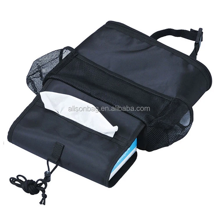 
Multi-Pocket Hanging Backseat Kids Toy Trunk Storage Organizer Travel Car Seat Back Organizer With Cooler 