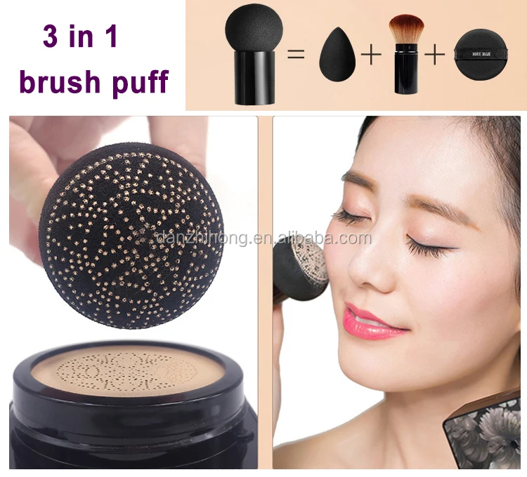 Mushroom puff plastic empty air cushion cc cream case for cosmetic