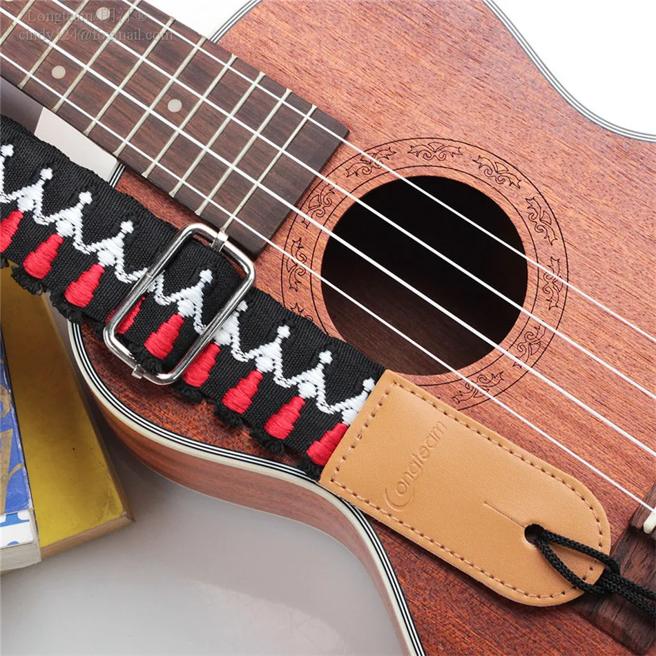 
hawaii style ukulele strap hawaii 4 strings guitar embroidery style ukulele straps belt 