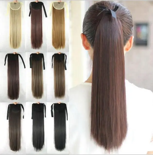
Wholesale price factory hair extension synthetic hair wigs High temperature fiber Ponytail curly hair 