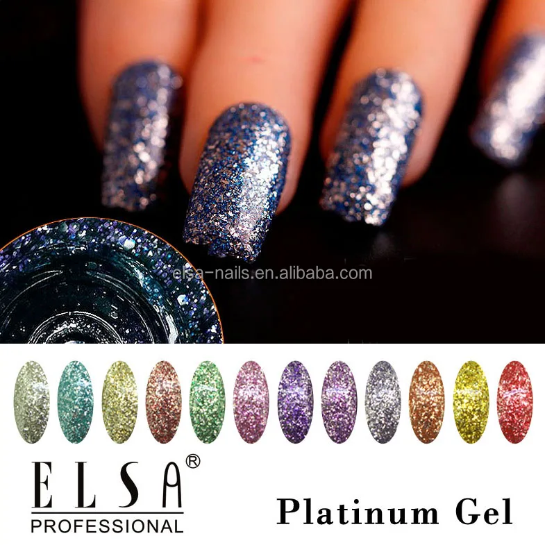 
ELSA free sample wholesale gel polish in uv gel platinum nail polish 