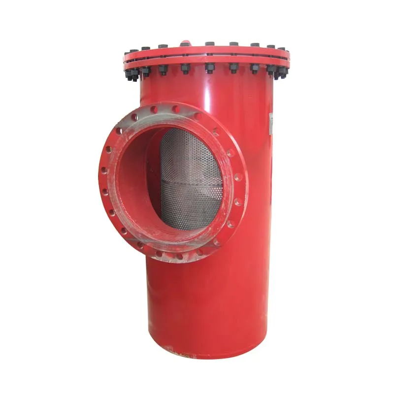 AL series manual drive way basket pipe strainer filter