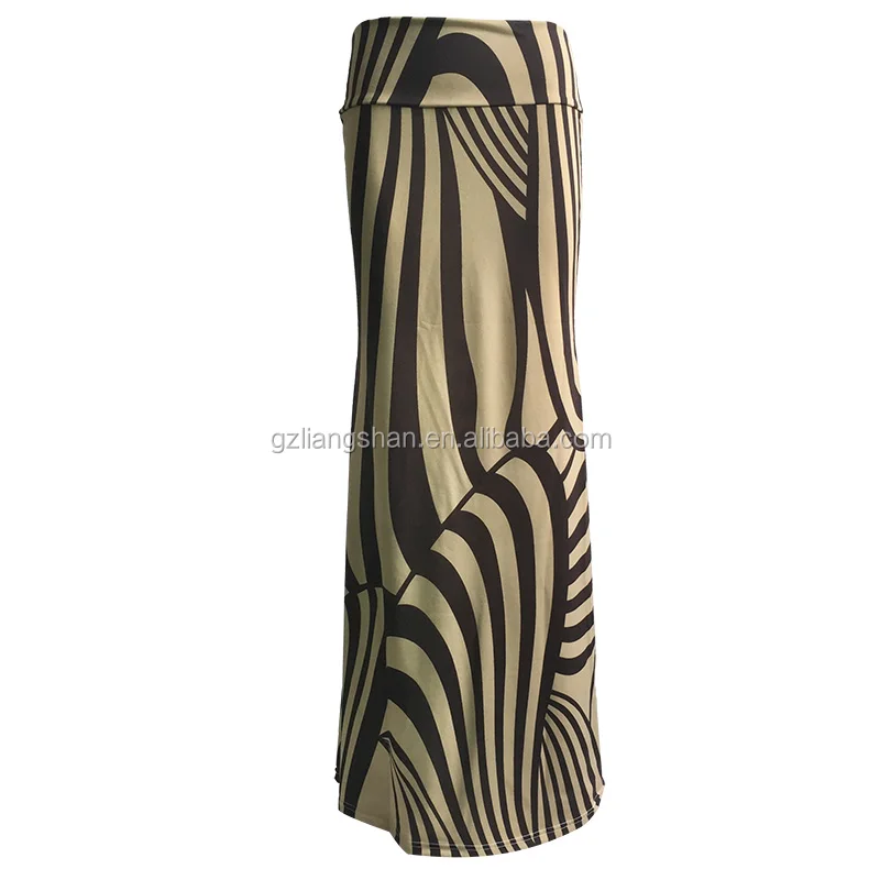 OEM Wholesale Hot Item latest long skirt design 100% polyester sublimation lady skirt