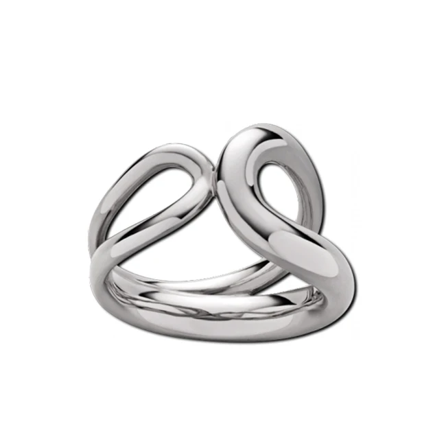 
Top quality stainless steel ring silver brushed center mens jewelry ring 