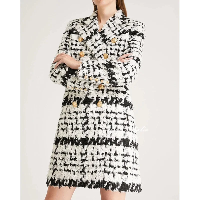 New Design Stock Elegant Celebrity Party  Woolen Woman Coat