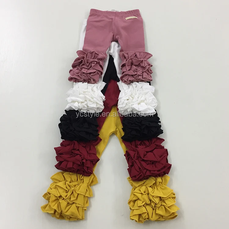 American apparel sew sessy icing ruffle legging pants for little girl