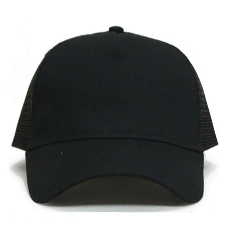 Оптовая продажа простые бейсболки пустые хлопковые сетчатые кепки для Дальнобойщика