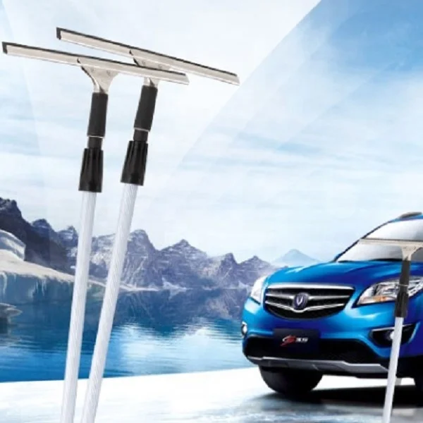 2024 new style sales stainless steel 16cm to 46 cm liquid rubber microfiber hand held car bathroom shower glass window squeegee