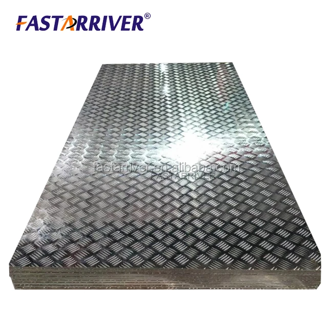 5052 1.5mm 2.0mm Polished Hammered stone finish stucco embossed Aluminum checkered plate sheet coil manufacturer in Henan