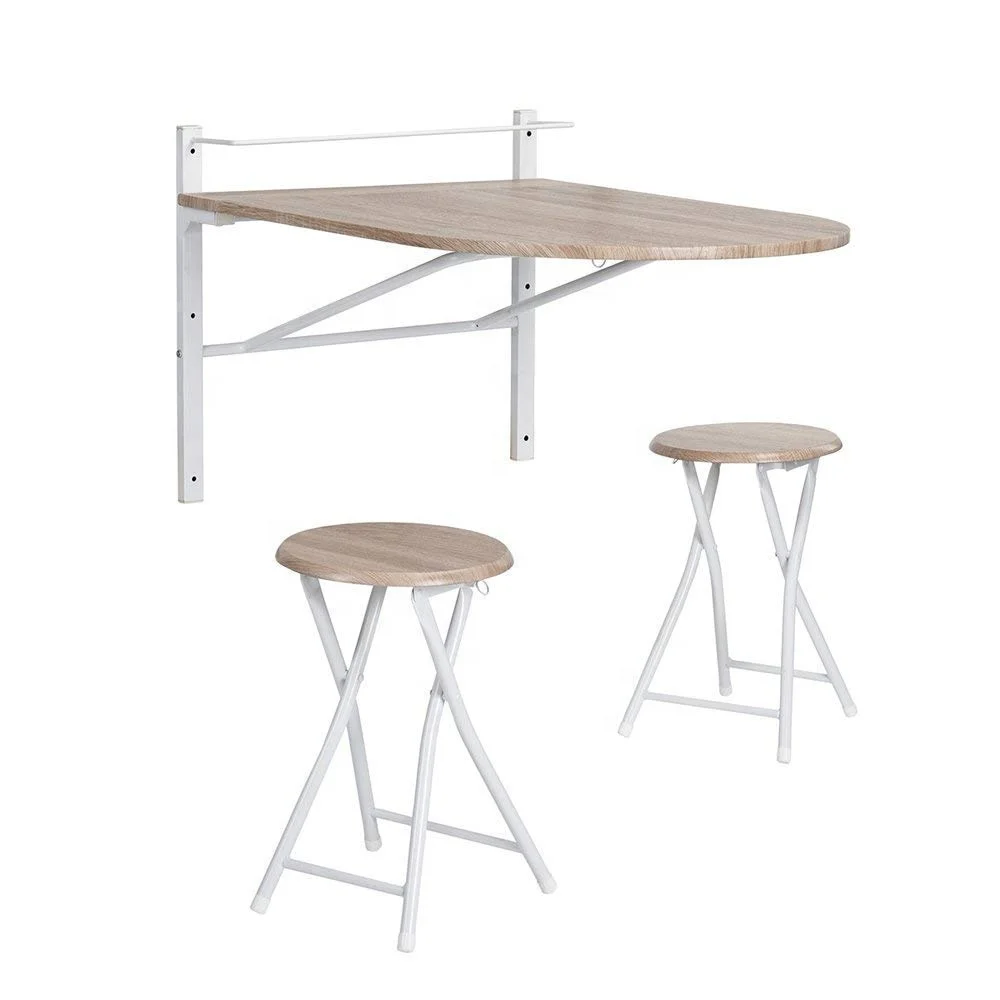 Bar Dining Set Chairs Set Breakfast Bar Set Bistro Kitchen Home Budget Furniture Folding Multifunction Dining Room Table and 2