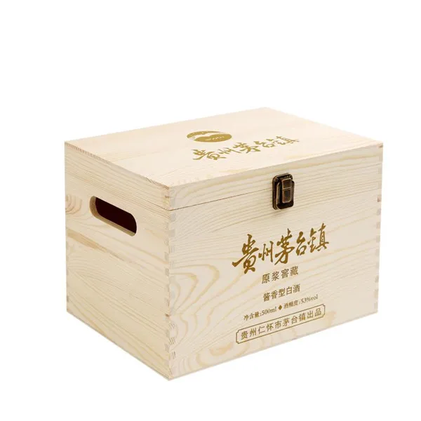 Custom size wood wine box