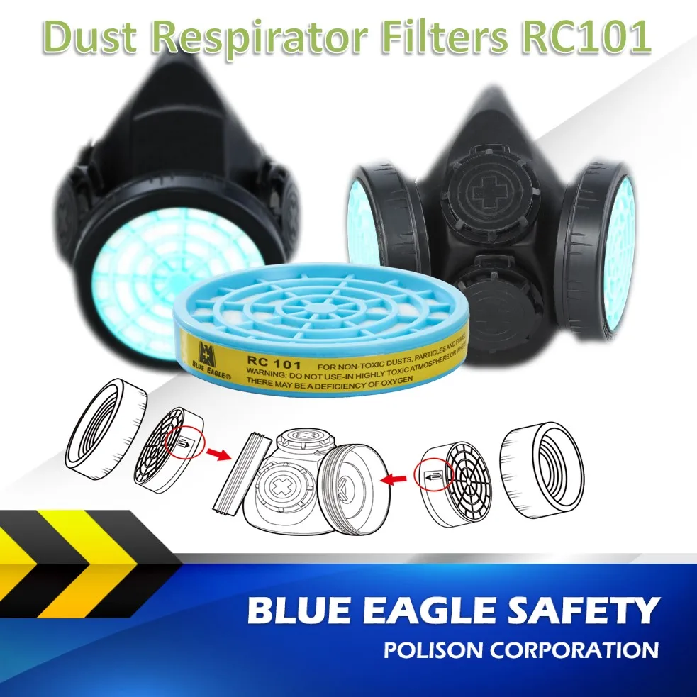 Синий Орел безопасности RC101 респиратор фильтры для модели NP303 и NP304 респиратор маски