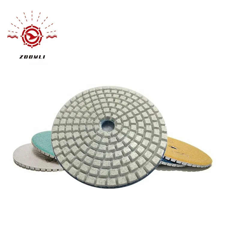 High Efficiency 100mm Stone Polish Pad Polishing Pad 3 Step Polishing Pad For Granite,Marble