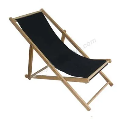 
Wholesale Promotional Customized Logo Foldable Wooden Beach Deck Chair 