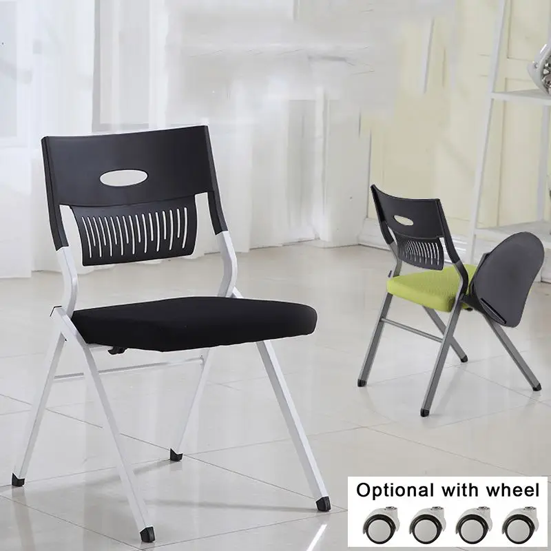 
Furniture foldable office mesh chair stackable training china folding chairs with wheels 