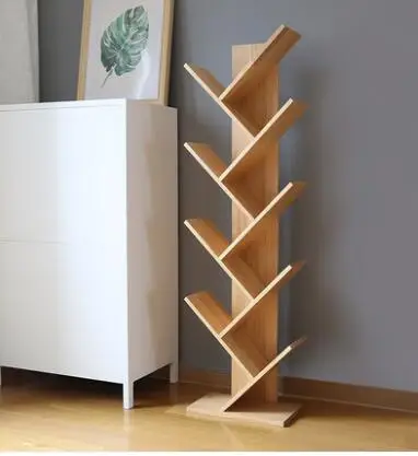 
Modern Design Creative Book Display Stand Wooden Book Storage Shelves 