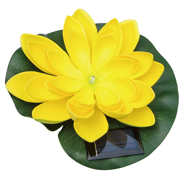 
Beautiful Floating Swimming Solar Lotus Flower Lamp Lighting for Water Pool 