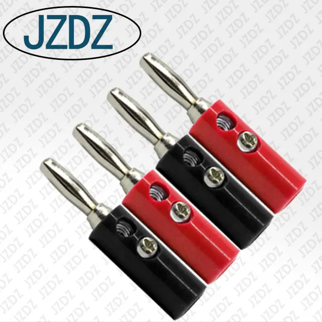 JZDZ J.10016 4mm banana plug,four blade weld type ,DIY, audio connector adaptor