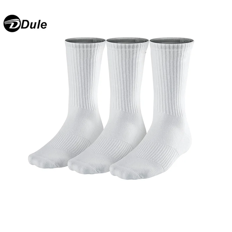 DL-I-0114 white sports socks branded white sport socks plain white sports socks