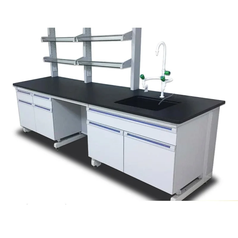 
Steel Wood Laboratory side Table / Steel Electronic Workbenches With Drawers 
