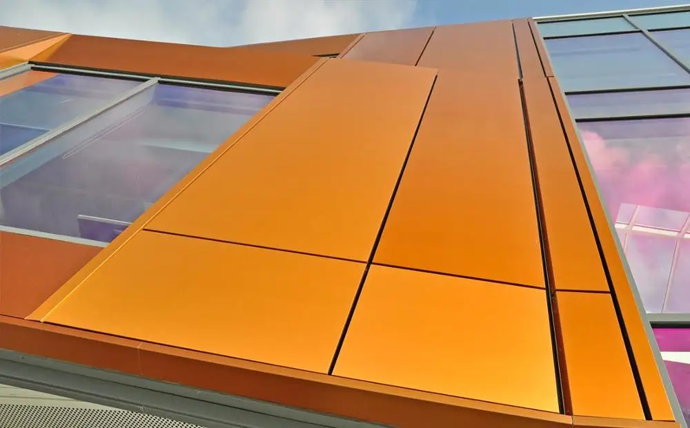 Modern building materials pe Aluminum composite panels used for external facade coverings