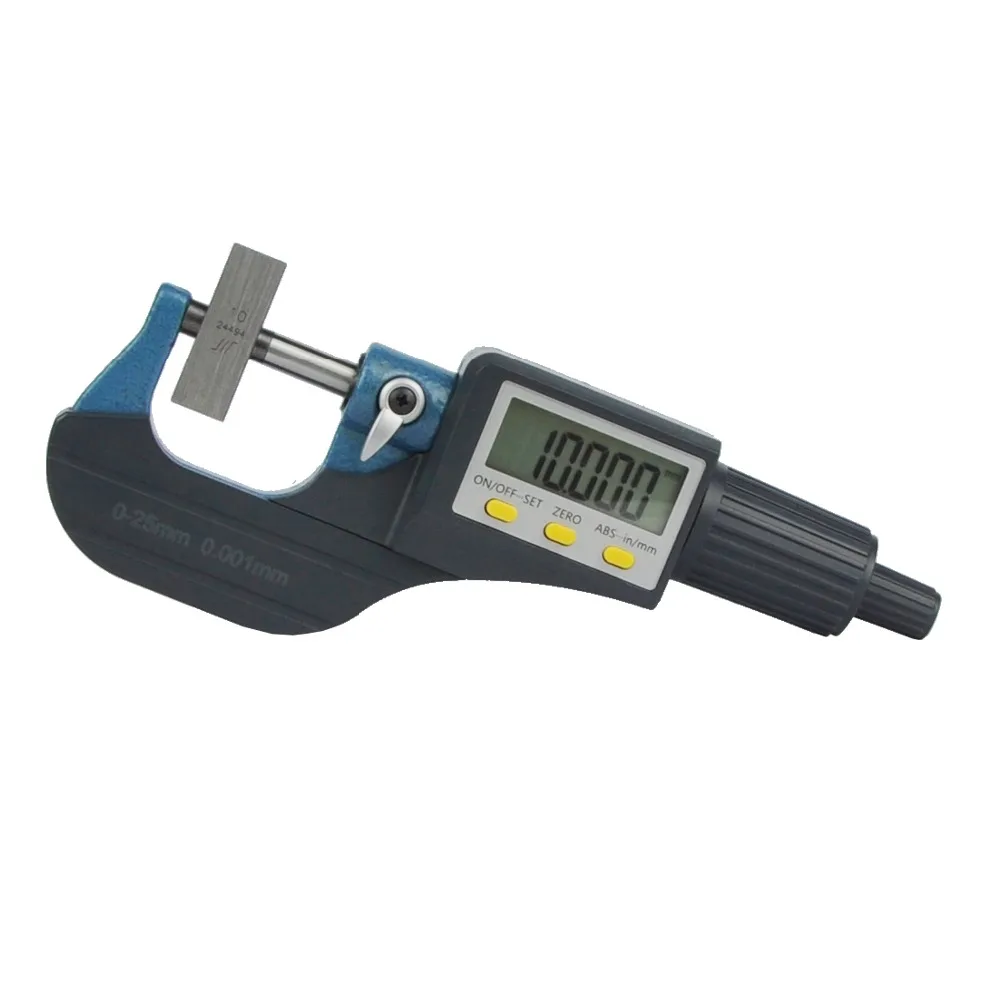 Цифровой микрометр Электронный с хромированным покрытием 0-25 мм 0 001